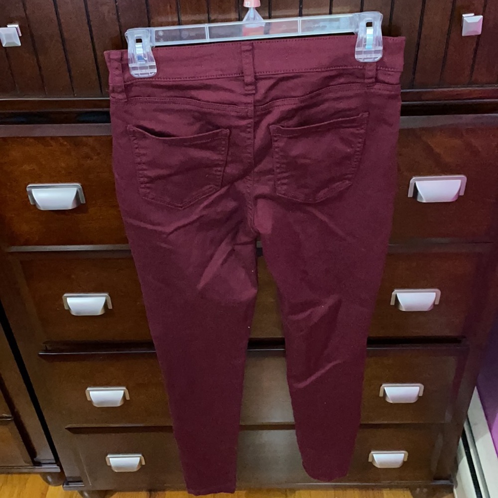 Burgundy Skinny Jeans ❤️ - Picture 4 of 4